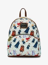 Loungefly Harry Potter Characters Allover Print Mini Backpack