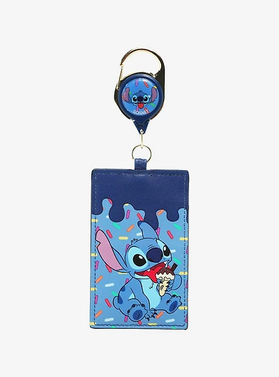 Disney Lilo & Stitch Ice Cream Cone Stitch Sprinkle Retractable Lanyard