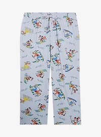Disney Mickey and Friends Skiing Allover Print Women's Plus Sleep Pants - BoxLunch Exclusive