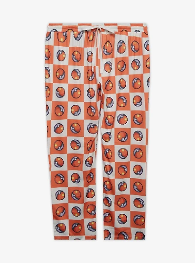 Pokémon Poké Ball Allover Print Checkered Women's Plus Sleep Pants