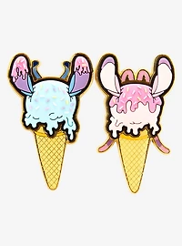 Loungefly Disney Lilo & Stitch Angel & Stitch Ice Cream Cone Scented Enamel Pin Set