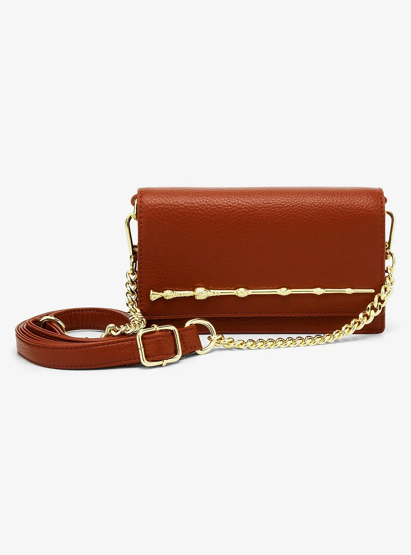 Loungefly Harry Potter Elder Wand Brown Crossbody Bag — BoxLunch Exclusive