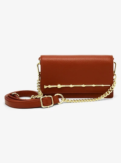 Loungefly Harry Potter Elder Wand Brown Crossbody Bag — BoxLunch Exclusive