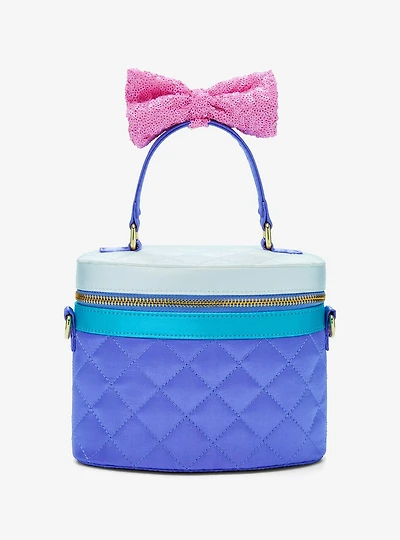 Loungefly Disney Daisy Duck 85th Anniversary Quilted Sequin Bow Crossbody Bag