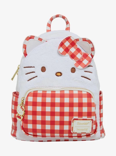 Loungefly Sanrio Hello Kitty Gingham Figural Mini Backpack