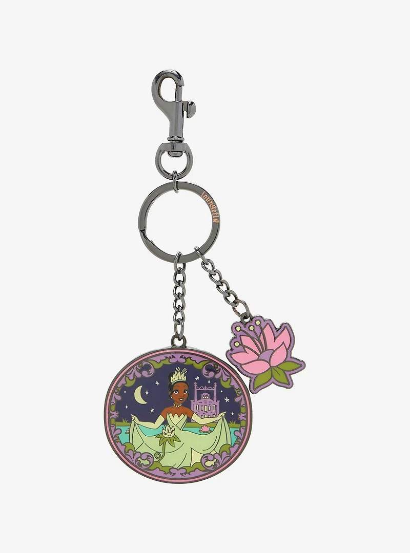 Loungefly Disney The Princess and the Frog Tiana Lily Pad Multi Keychain