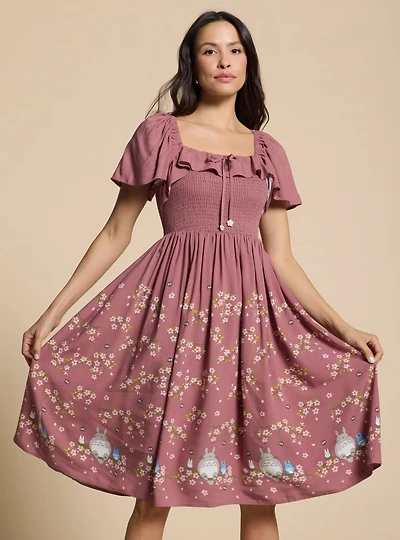Her Universe Studio Ghibli® My Neighbor Totoro Cherry Blossom Midi Dress