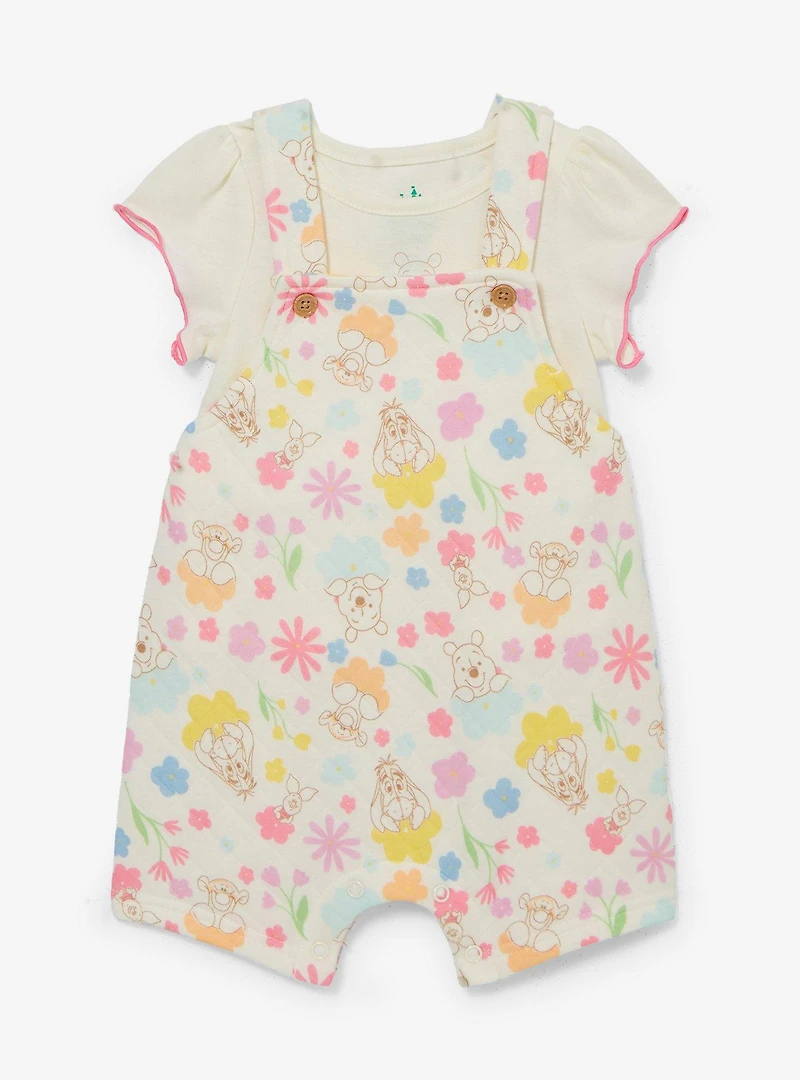 Disney Winnie the Pooh Springtime Flowers Infant T-Shirt and Overall Set — BoxLunch Exclusive