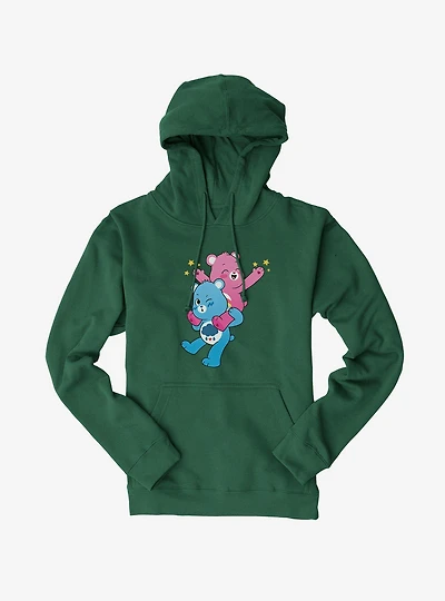 Care Bears Grumpy And Cheer Piggy Back Ride Hoodie