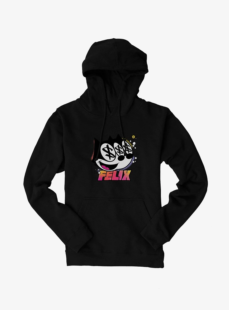 Felix The Cat Dollar Signs Hoodie