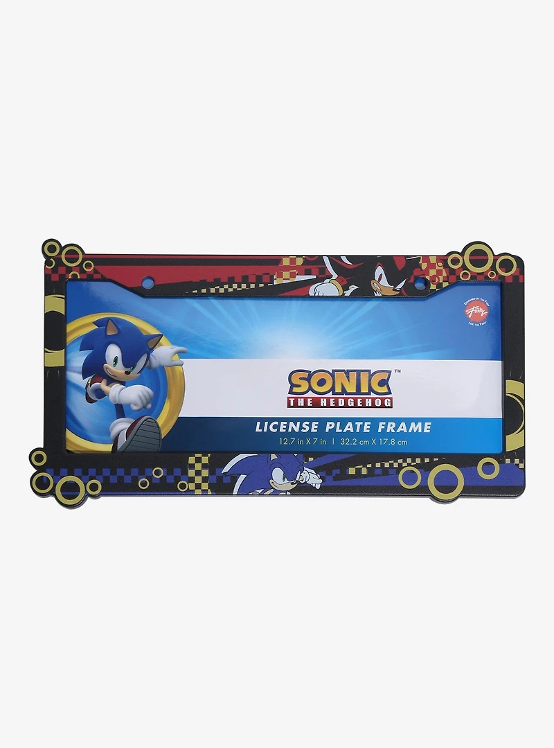 Sonic the Hedgehog Shadow & Sonic License Plate Frame — BoxLunch Exclusive