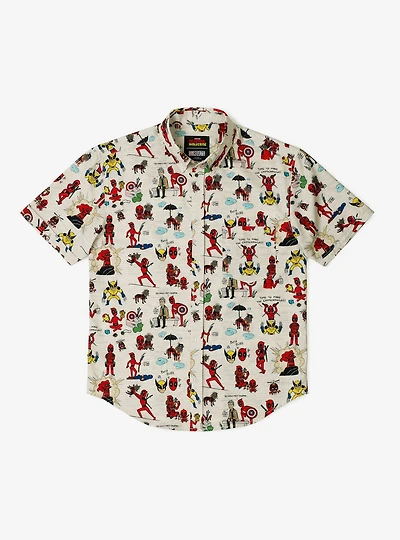 RSVLTS x Deadpool & Wolverine Wade's World Button-Up Shirt