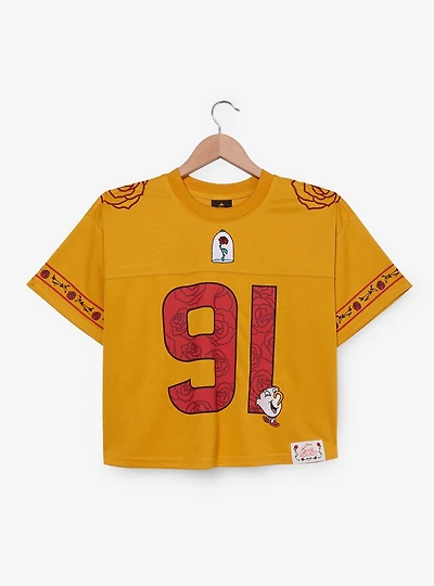 Disney Beauty and the Beast Belle Cropped Women's Football Jersey - BoxLunch Exclusive