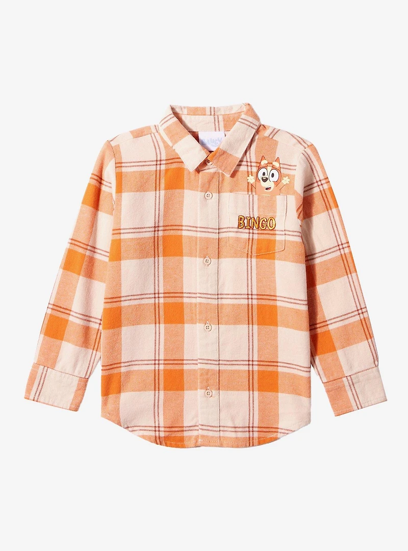 Bluey Bingo Embroidered Toddler Flannel - BoxLunch Exclusive