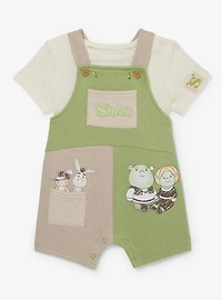 DreamWorks Shrek Cartoon Infant T-Shirt and Overall Set — BoxLunch Exclusive
