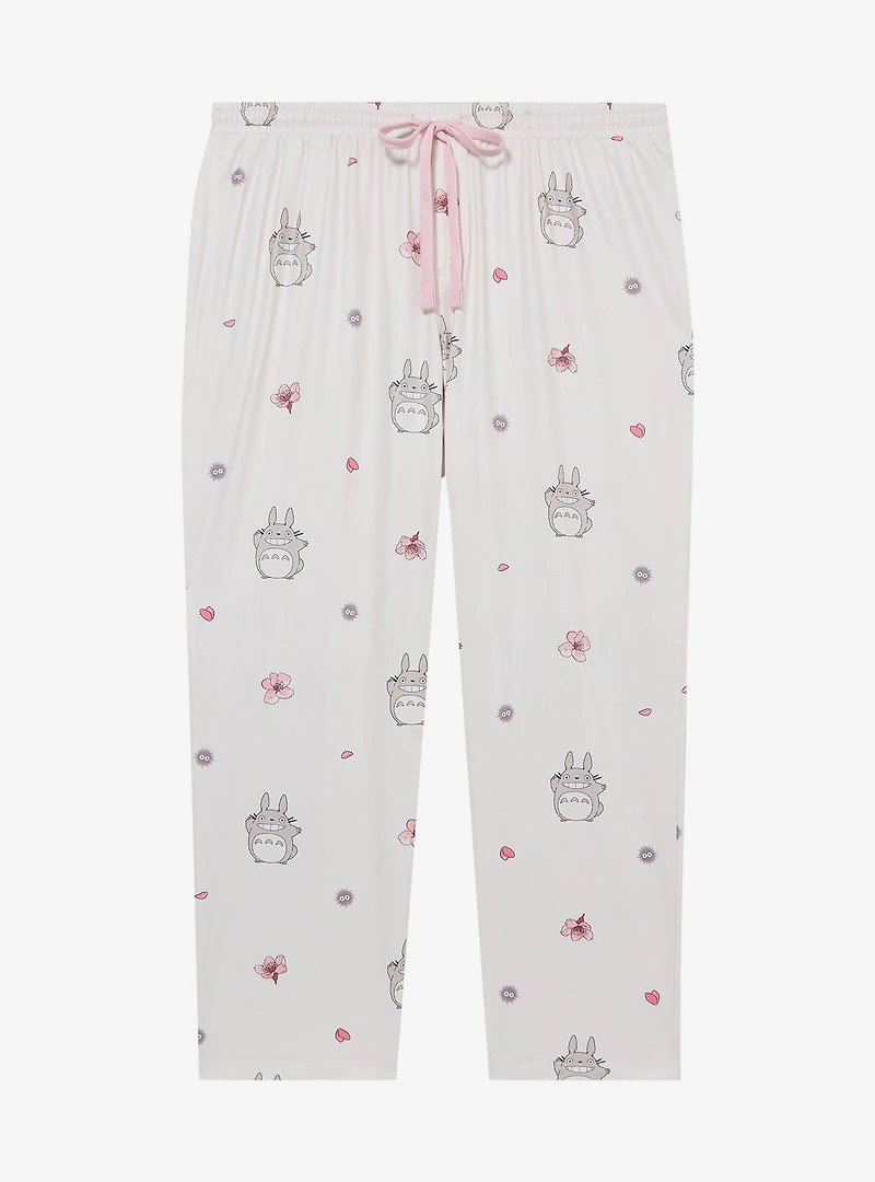 Studio Ghibli® My Neighbor Totoro Cherry Blossom Allover Print Women's Plus Sleep Pants - BoxLunch Exclusive