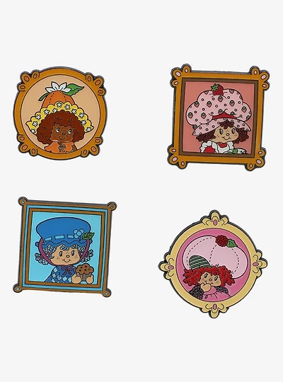 Strawberry Shortcake Characters Frame Enamel Pin Set
