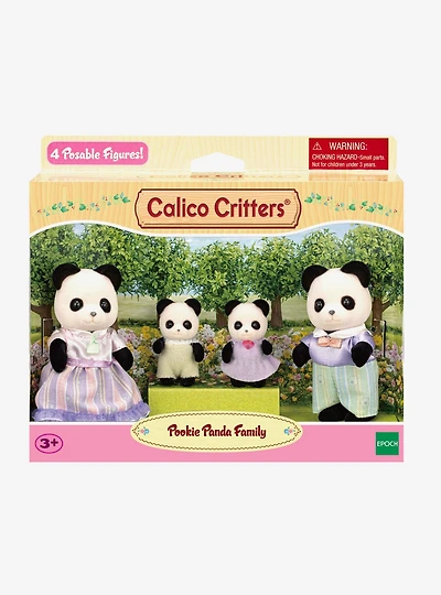 Calico Critters Pookie Panda Family Figure Set