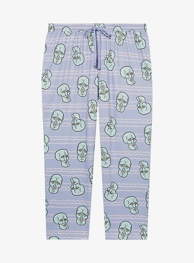 SpongeBob SquarePants Handsome Squidward Allover Print Women's Plus Sleep Pants - BoxLunch Exclusive
