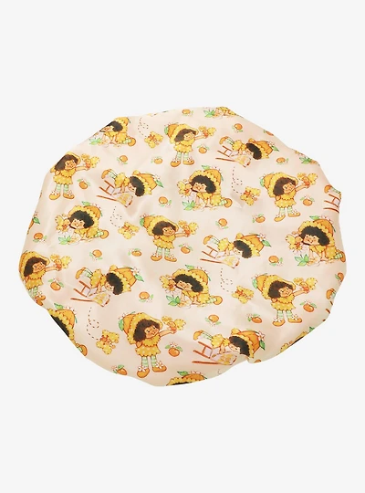Strawberry Shortcake Orange Blossom Allover Print Double Layered Satin Bonnet - BoxLunch Exclusive