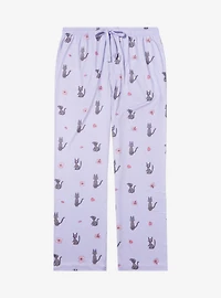 Studio Ghibli® Kiki's Delivery Service Jiji Cherry Blossom Allover Print Sleep Pants