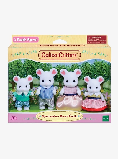 Calico Critters Marshmallow Mouse Family Figure Set