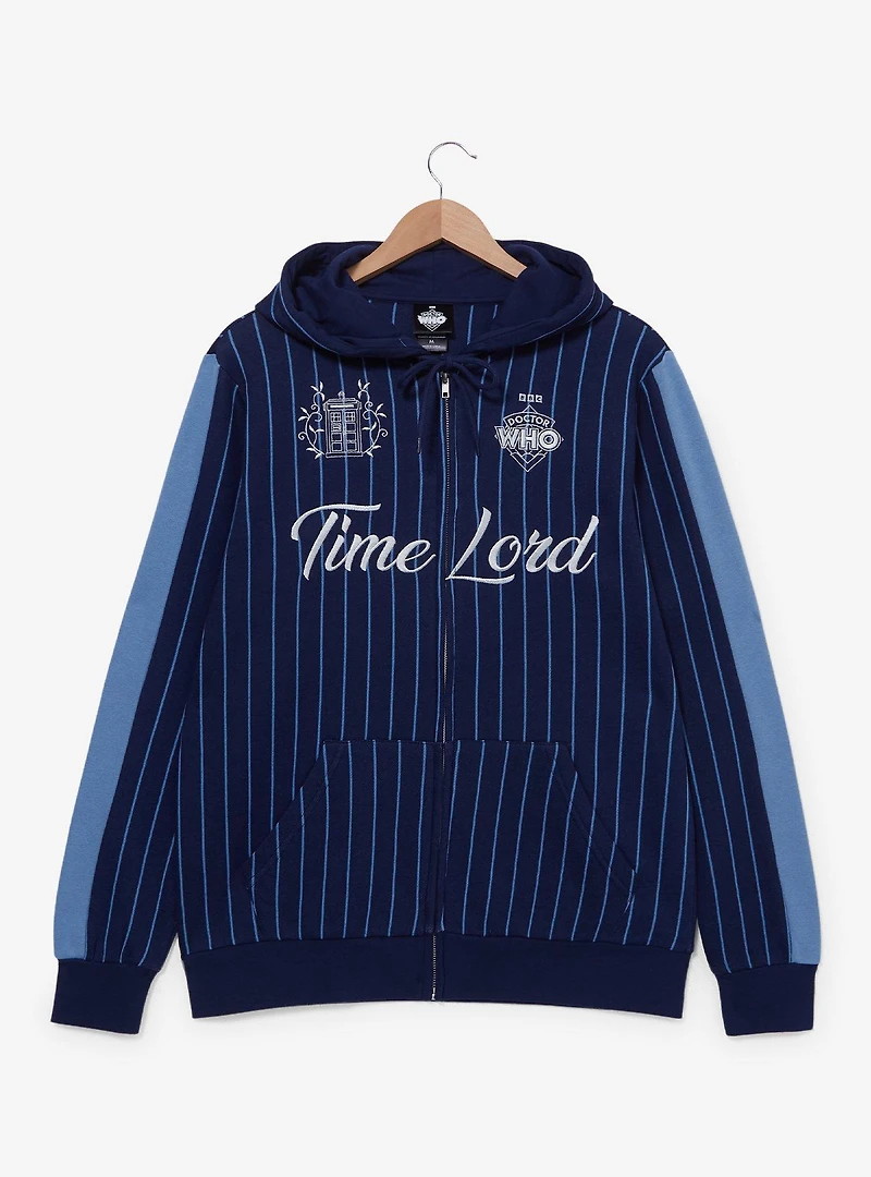 Doctor Who Time Lord Striped Zippered Hoodie