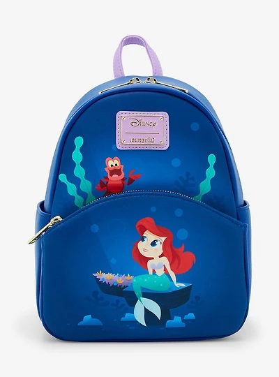 Loungefly Disney The Little Mermaid Ariel & Sebastian Mini Backpack