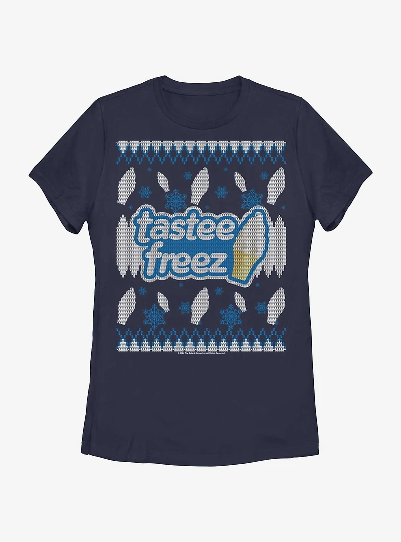 Wienerschnitzel Tastee Freez Ugly Sweater Womens T-Shirt