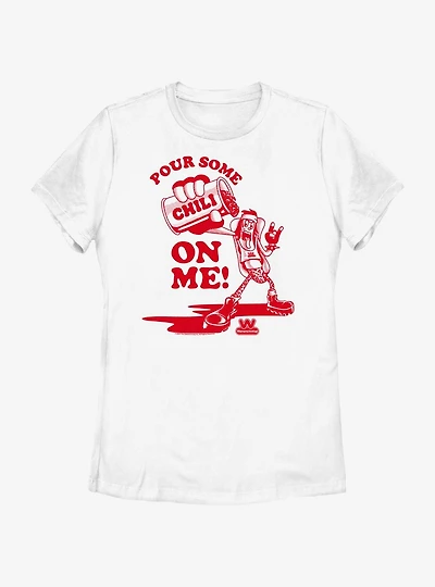 Wienerschnitzel Pour Some Chilli Womens T-Shirt