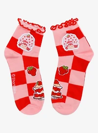 Strawberry Shortcake Allover Print Crew Socks — BoxLunch Exclusive