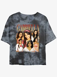 High School Musical Gabriella Portrait Collage Tie Dye Crop Girls T-Shirt