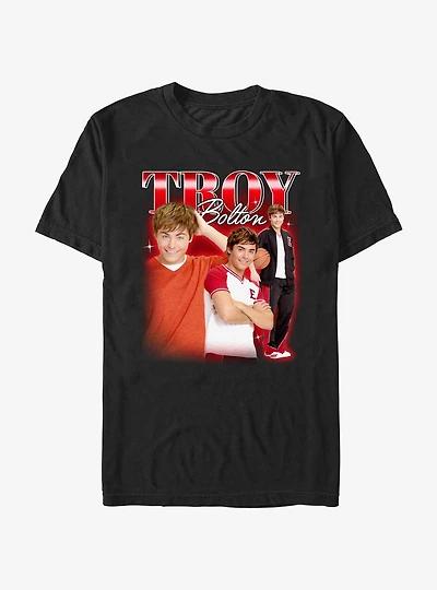 High School Musical Troy Bolton Portrait Collage T-Shirt