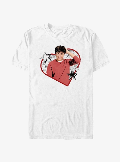 High School Musical Troy Heart Doodle Portrait T-Shirt