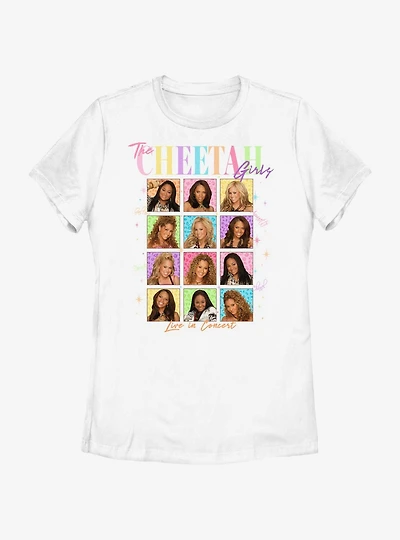 The Cheetah Girls Tile Portraits Womens T-Shirt
