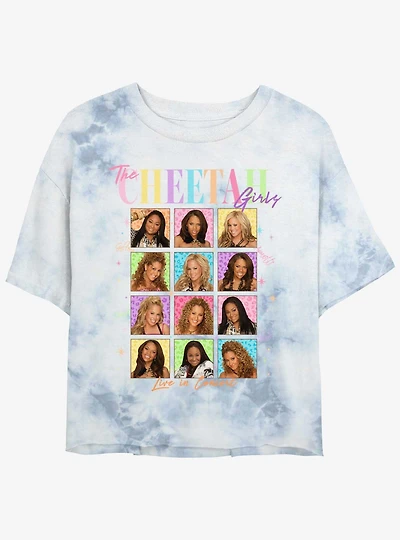 The Cheetah Girls Tile Portraits Tie Dye Crop T-Shirt
