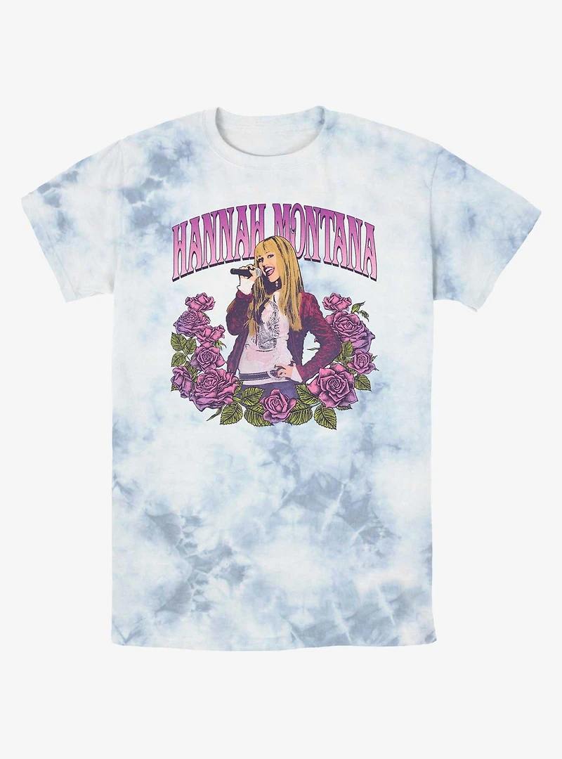 Hannah Montana Rose Portrait Tie-Dye T-Shirt