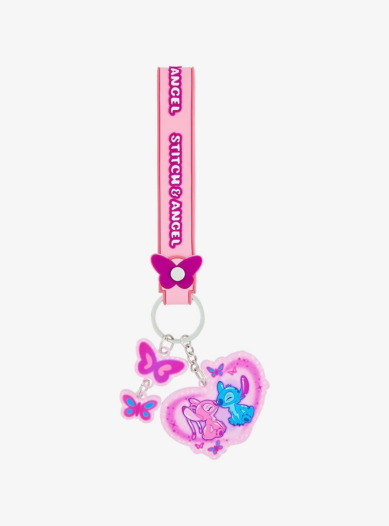 Disney Lilo & Stitch Angel & Stitch Butterfly Keychain