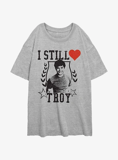 High School Musical I Still Heart Troy Womens Oversized T-Shirt