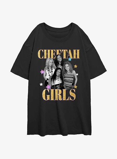 Cheetah Girls Group Portrait Womens Oversized T-Shirt