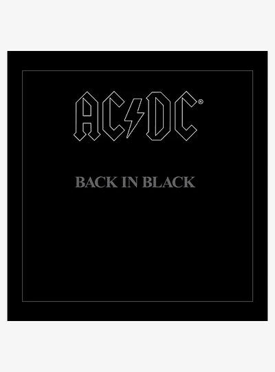 AC/DC Back in Black Plexi Framed Poster