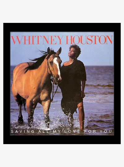 Whitney Houston Saving All my Love For You Plexi Framed Poster