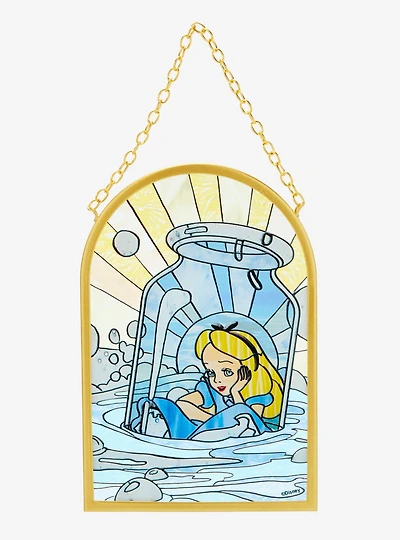 Disney Alice in Wonderland Alice in Bottle Stained Glass Wall Art - BoxLunch Exclusive