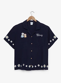 Bluey Bingo & Floral Women's Plus Woven Button-Up - BoxLunch Exclusive
