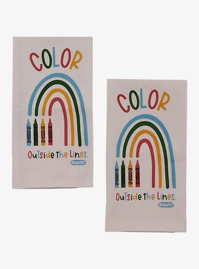 Crayola Crayon Rainbow Kitchen Towel Set