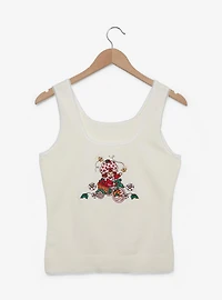 Strawberry Shortcake Bicycle Embroidered Women's Tank Top
