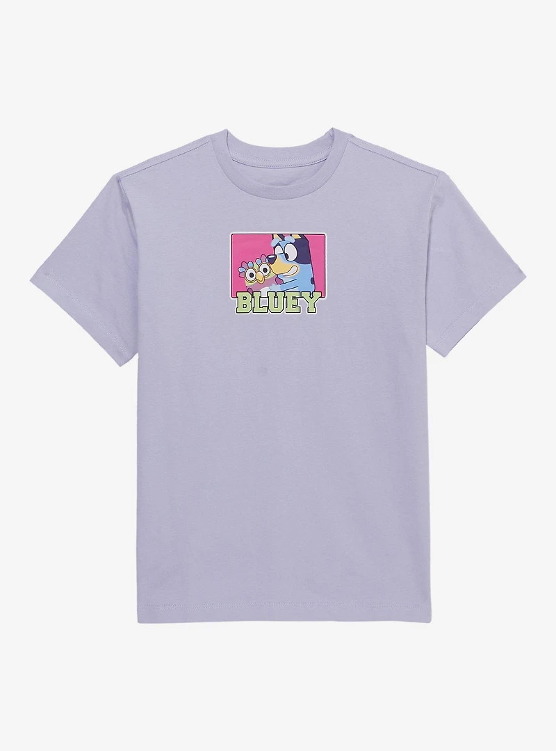 Bluey Chattermax & Purple Youth T-Shirt
