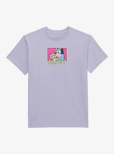 Bluey Chattermax & Purple Youth T-Shirt