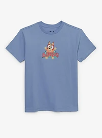 Bluey Bingo Handstand Blue Youth T-Shirt
