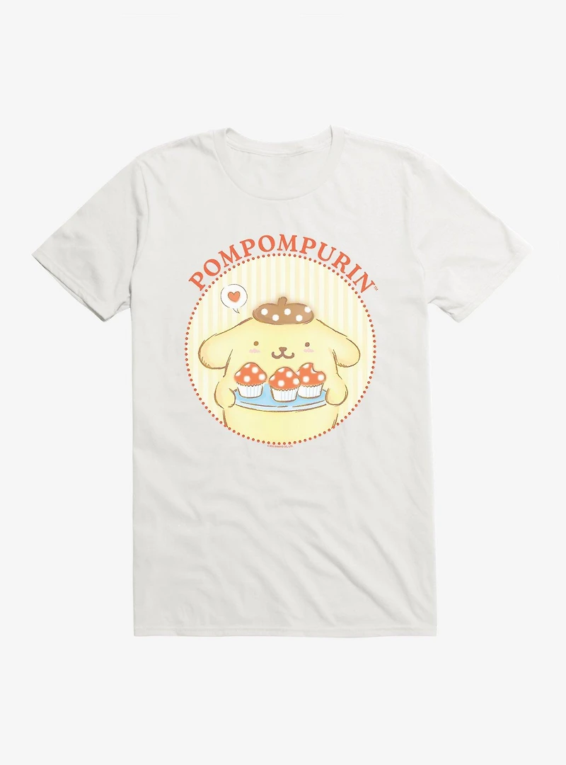 Hello Kitty And Friends Pompompurin Mushroom Cupcakes T-Shirt